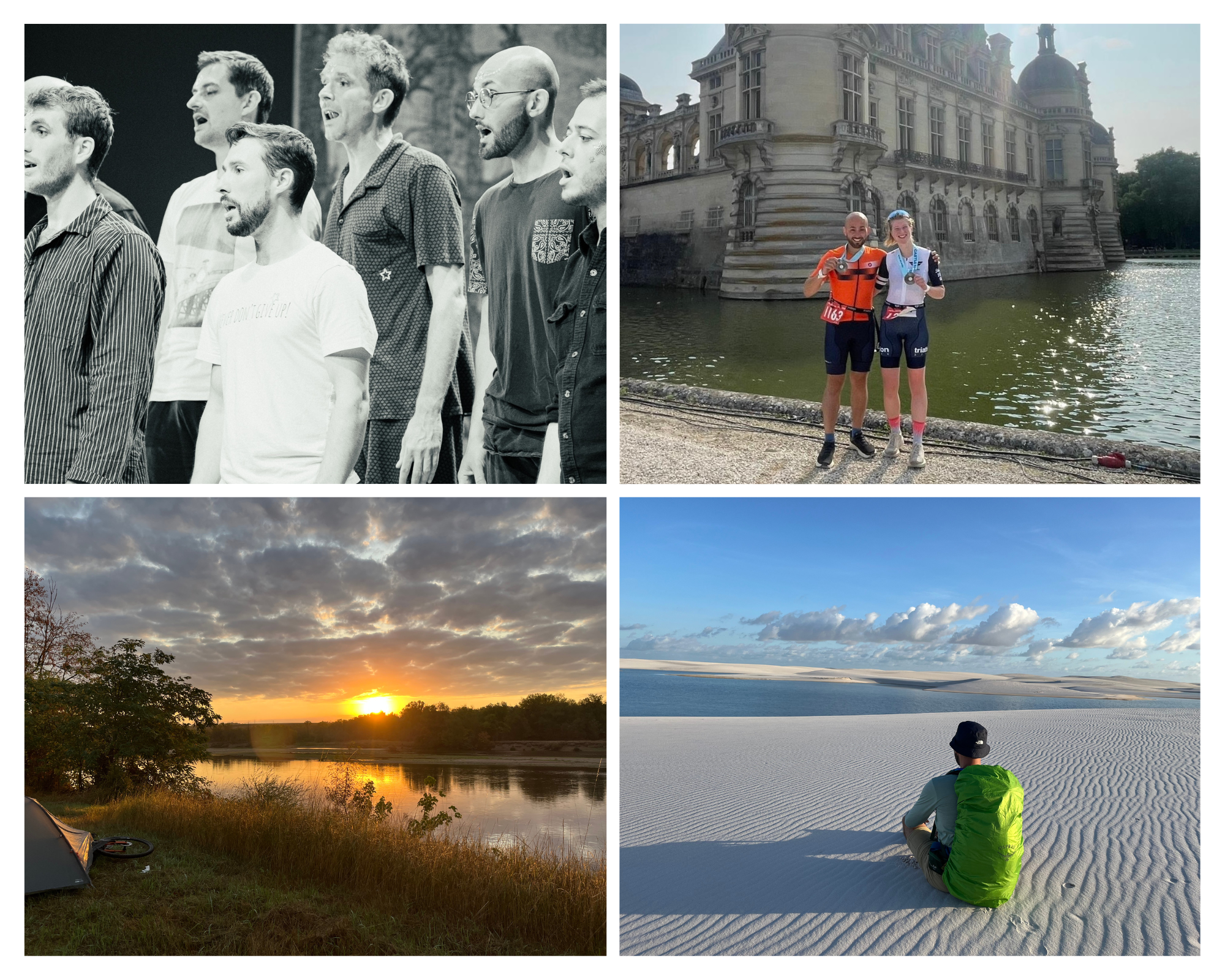 Hobbies: choir, triathlon, bikepacking, hiking