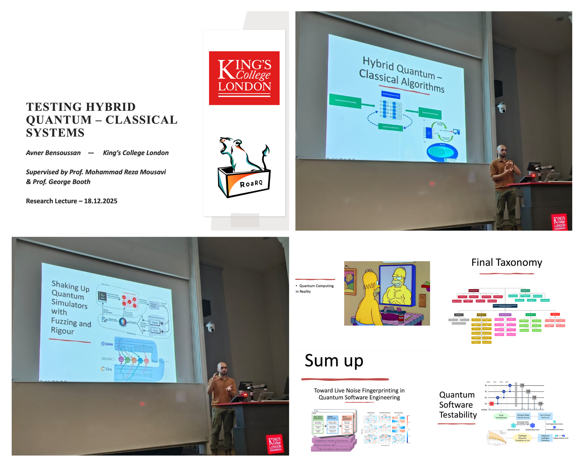 Guest lecture at King's College London